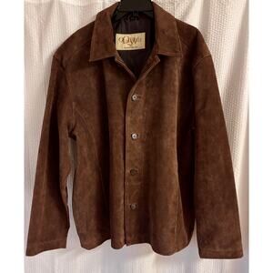 Men’s  Quail West Naples 2014 Gentlemen's Event Western Brown Suede Coat XXL